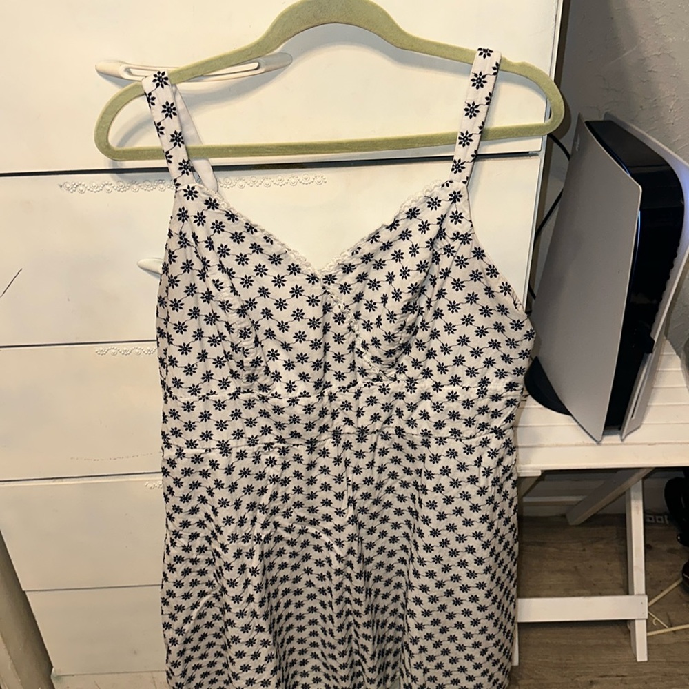 Black flower dress